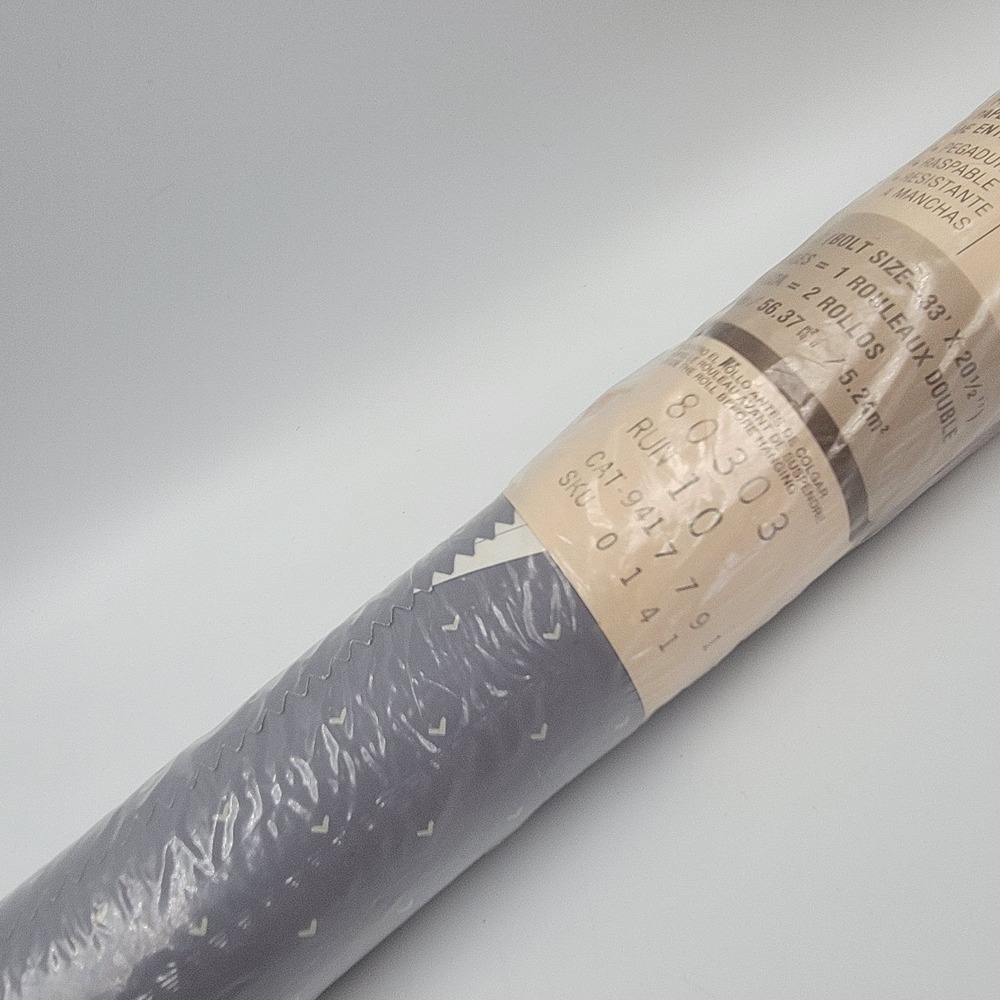 Vtg 90s Collins And Alkman Wallcovering Paper USA Cottagecore Blue Heart #80303